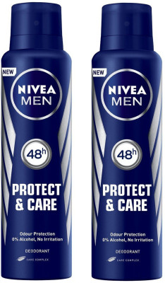 Nivea Men Protect & Care Deodorant Spray 150ML Each (Pack of 2) Deodorant Spray - For Men(300 ml, Pack of 2)
Nivea Men Protect & Care Deodorant Spray 150ML Each (Pack of 2) Deodorant Spray - For Men(300 ml, Pack of 2)