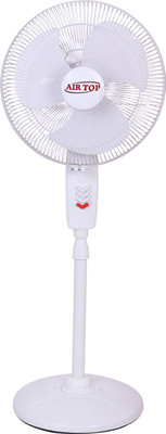 Airtop 16” Pedestal Fan Normal Speed 3 Blade Pedestal Fan(White, Pack of 1)