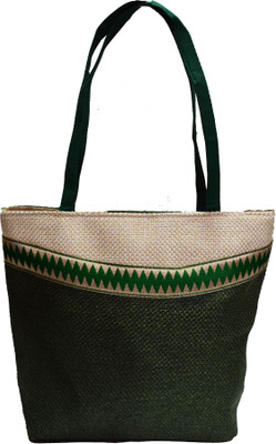 BacBag Shoulder Bag(Green, Beige), Beige;green