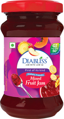 DiaBliss Diabetic Friendly Mixed Fruit Jam 250g Sugar Free - Low Glycemic Index (GI) 250 g
DiaBliss Diabetic Friendly Mixed Fruit Jam 250g Sugar Free - Low Glycemic Index (GI) 250 g