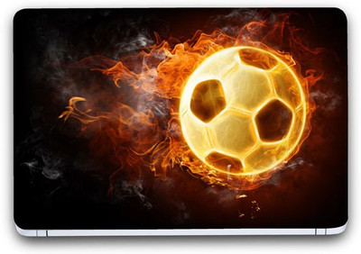 Flipkart SmartBuy Blazing Football Vinyl Laptop Skin (3M/Avery Vinyl, 13" x 8.5") Vinyl Laptop Decal 13.3