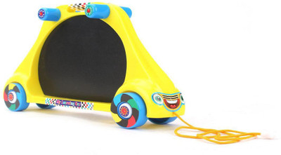 toyztrend CAR SHAPED SLATE YELLOW(Yellow)