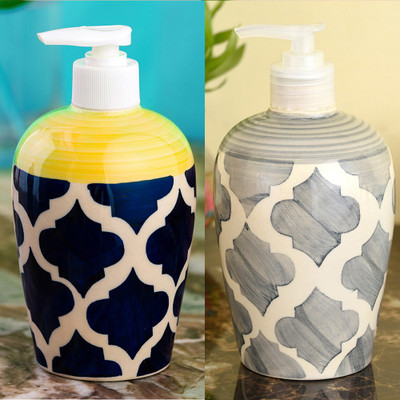 Sforzi Ceramic soap dispenser set of 2 450 ml Lotion, Shampoo, Soap, Gel Dispenser(Multicolor)
Sforzi Ceramic soap dispenser set of 2 450 ml Lotion, Shampoo, Soap, Gel Dispenser(Multicolor)