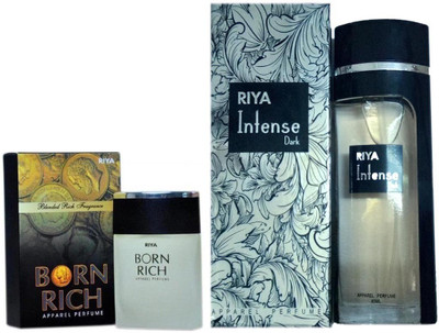 Riya INTENSE DARK PERFUME 80 ML + BORN RICH PERFUME 30 ML Eau de Parfum - 30 ml(For Men & Women)
Riya INTENSE DARK PERFUME 80 ML + BORN RICH PERFUME 30 ML Eau de Parfum - 30 ml(For Men & Women)