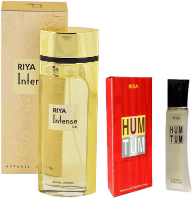 Riya INTENSE GOLD PERFUME 80 ML +HUM TUM PERFUME 30 ML Eau de Parfum - 110 ml(For Men)
Riya INTENSE GOLD PERFUME 80 ML +HUM TUM PERFUME 30 ML Eau de Parfum - 110 ml(For Men)