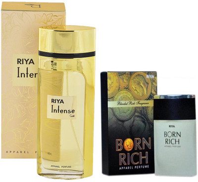 Riya INTENSE GOLD PERFUME 80 ML +BORN RICH PERFUME 30 ML Eau de Parfum - 80 ml(For Men & Women)
Riya INTENSE GOLD PERFUME 80 ML +BORN RICH PERFUME 30 ML Eau de Parfum - 80 ml(For Men & Women)