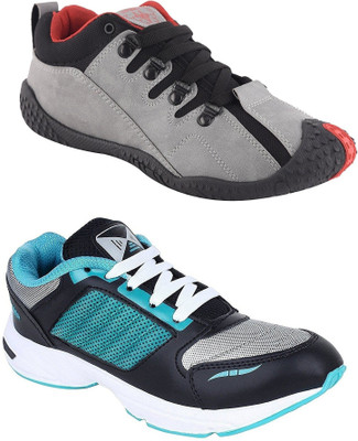 Chevit Men's Combo pack of 2 Casual & Sports Shoes (Running Shoes) Casuals For Men(Multicolor, Grey & blue
Chevit Men's Combo pack of 2 Casual & Sports Shoes (Running Shoes) Casuals For Men(Multicolor, Grey & blue