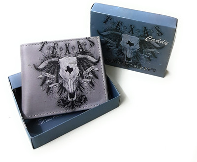11e Men Grey Artificial Leather Wallet(8 Card Slots)