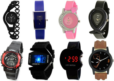 NUBELA Family Mix Stylish Combo of 8 Analog-Digital NFS016 Watch - For Men & Women
NUBELA Family Mix Stylish Combo of 8 Analog-Digital NFS016 Watch - For Men & Women
