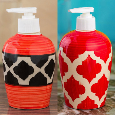 Sforzi Ceramic soap dispenser combo 700 ml Lotion, Shampoo, Soap Dispenser(Multicolor)
Sforzi Ceramic soap dispenser combo 700 ml Lotion, Shampoo, Soap Dispenser(Multicolor)
