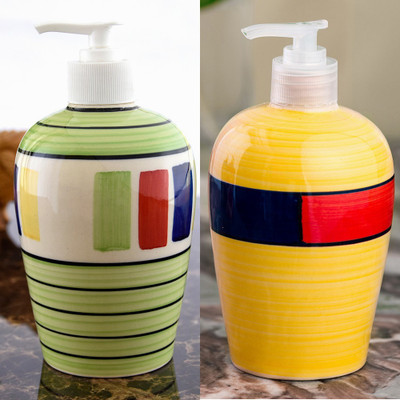 Sforzi Ceramic soap dispenser combo 450 ml Lotion, Shampoo, Soap Dispenser(Multicolor)
Sforzi Ceramic soap dispenser combo 450 ml Lotion, Shampoo, Soap Dispenser(Multicolor)