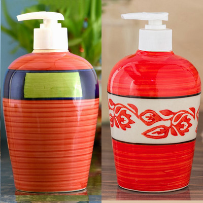 Sforzi Ceramic soap dispenser combo 450 ml Lotion, Shampoo, Soap Dispenser(Multicolor)
Sforzi Ceramic soap dispenser combo 450 ml Lotion, Shampoo, Soap Dispenser(Multicolor)