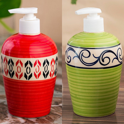 Sforzi Ceramic soap dispenser combo 450 ml Lotion, Shampoo, Soap Dispenser(Multicolor)
Sforzi Ceramic soap dispenser combo 450 ml Lotion, Shampoo, Soap Dispenser(Multicolor)