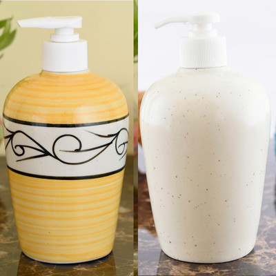Sforzi Ceramic soap dispenser combo 450 ml Lotion, Shampoo, Soap Dispenser(Multicolor)
Sforzi Ceramic soap dispenser combo 450 ml Lotion, Shampoo, Soap Dispenser(Multicolor)