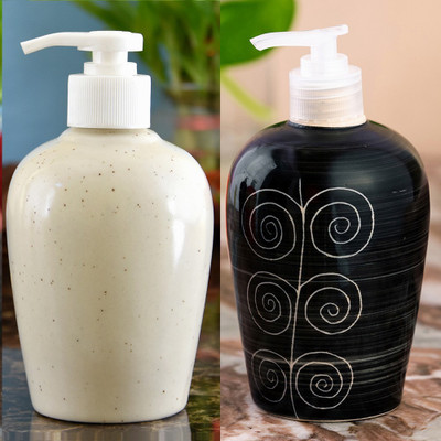 Sforzi Ceramic soap dispenser combo 700 ml Lotion, Shampoo, Soap Dispenser(Multicolor)
Sforzi Ceramic soap dispenser combo 700 ml Lotion, Shampoo, Soap Dispenser(Multicolor)