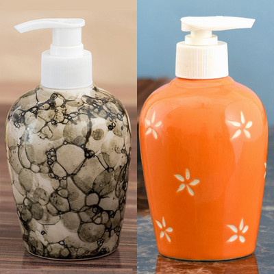 Sforzi Ceramic soap dispenser combo 250 ml Lotion, Shampoo, Soap Dispenser(Multicolor)
Sforzi Ceramic soap dispenser combo 250 ml Lotion, Shampoo, Soap Dispenser(Multicolor)