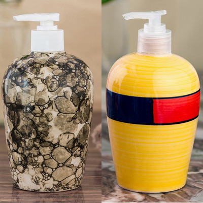 Sforzi Ceramic soap dispenser combo 450 ml Lotion, Shampoo, Soap Dispenser(Multicolor)
Sforzi Ceramic soap dispenser combo 450 ml Lotion, Shampoo, Soap Dispenser(Multicolor)