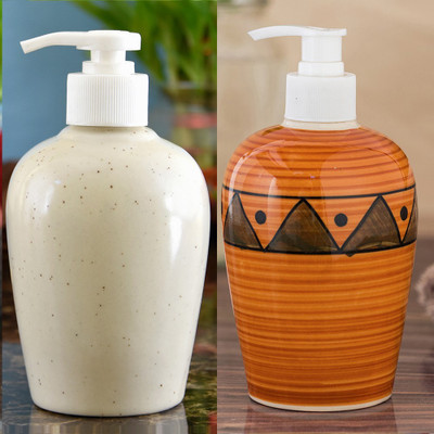 Sforzi Ceramic soap dispenser combo 700 ml Lotion, Shampoo, Soap Dispenser(Multicolor)
Sforzi Ceramic soap dispenser combo 700 ml Lotion, Shampoo, Soap Dispenser(Multicolor)