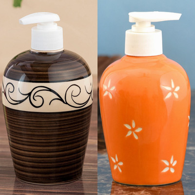 Sforzi Ceramic soap dispenser combo 700 ml Lotion, Shampoo, Soap Dispenser(Multicolor)
Sforzi Ceramic soap dispenser combo 700 ml Lotion, Shampoo, Soap Dispenser(Multicolor)