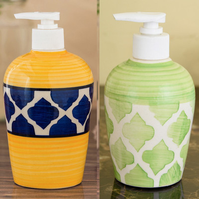 Sforzi Ceramic soap dispenser combo 700 ml Lotion, Shampoo, Soap Dispenser(Multicolor)
Sforzi Ceramic soap dispenser combo 700 ml Lotion, Shampoo, Soap Dispenser(Multicolor)