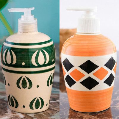 Sforzi Ceramic soap dispenser combo 700 ml Lotion, Shampoo, Soap Dispenser(Multicolor)
Sforzi Ceramic soap dispenser combo 700 ml Lotion, Shampoo, Soap Dispenser(Multicolor)