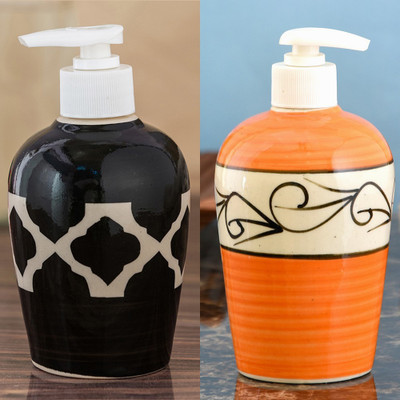 Sforzi Ceramic soap dispenser combo 700 ml Lotion, Shampoo, Soap Dispenser(Multicolor)
Sforzi Ceramic soap dispenser combo 700 ml Lotion, Shampoo, Soap Dispenser(Multicolor)