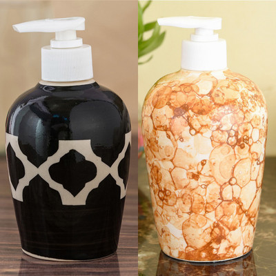 Sforzi Ceramic soap dispenser combo 700 ml Lotion, Shampoo, Soap Dispenser(Multicolor)
Sforzi Ceramic soap dispenser combo 700 ml Lotion, Shampoo, Soap Dispenser(Multicolor)