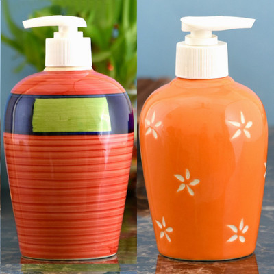 Sforzi Ceramic soap dispenser combo 700 ml Lotion, Shampoo, Soap Dispenser(Multicolor)
Sforzi Ceramic soap dispenser combo 700 ml Lotion, Shampoo, Soap Dispenser(Multicolor)