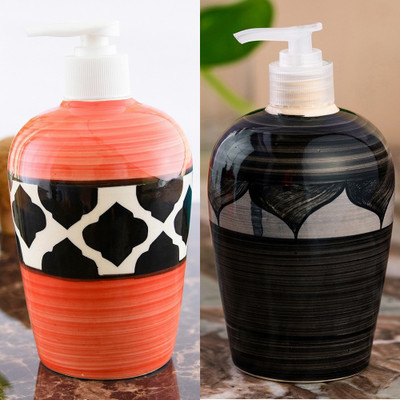 Sforzi Ceramic soap dispenser combo 450 ml Lotion, Shampoo, Soap Dispenser(Multicolor)
Sforzi Ceramic soap dispenser combo 450 ml Lotion, Shampoo, Soap Dispenser(Multicolor)