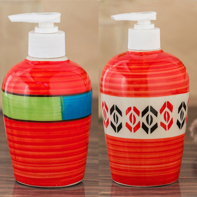 Sforzi Ceramic soap dispenser combo 700 ml Lotion, Shampoo, Soap Dispenser(Multicolor)
Sforzi Ceramic soap dispenser combo 700 ml Lotion, Shampoo, Soap Dispenser(Multicolor)