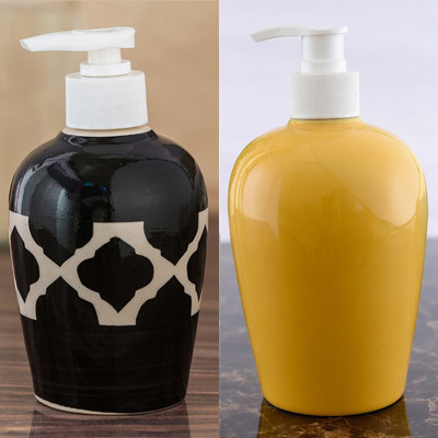 Sforzi Ceramic soap dispenser combo 700 ml Lotion, Shampoo, Soap Dispenser(Multicolor)
Sforzi Ceramic soap dispenser combo 700 ml Lotion, Shampoo, Soap Dispenser(Multicolor)