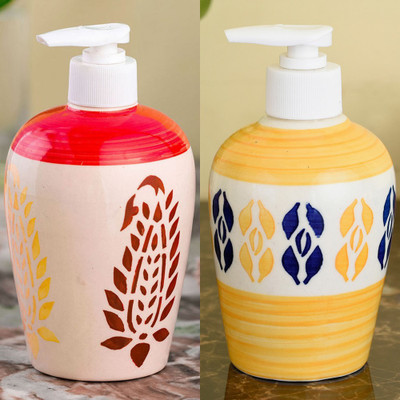 Sforzi Ceramic soap dispenser combo 700 ml Lotion, Shampoo, Soap Dispenser(Multicolor)
Sforzi Ceramic soap dispenser combo 700 ml Lotion, Shampoo, Soap Dispenser(Multicolor)