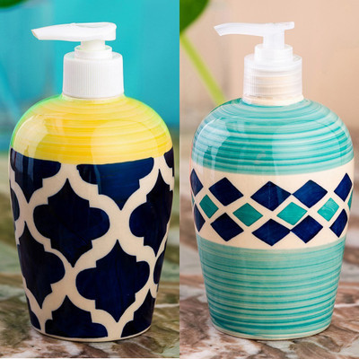 Sforzi Ceramic soap dispenser combo 450 ml Lotion, Shampoo, Soap Dispenser(Multicolor)
Sforzi Ceramic soap dispenser combo 450 ml Lotion, Shampoo, Soap Dispenser(Multicolor)