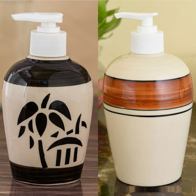 Sforzi Ceramic soap dispenser combo 700 ml Lotion, Shampoo, Soap Dispenser(Multicolor)
Sforzi Ceramic soap dispenser combo 700 ml Lotion, Shampoo, Soap Dispenser(Multicolor)