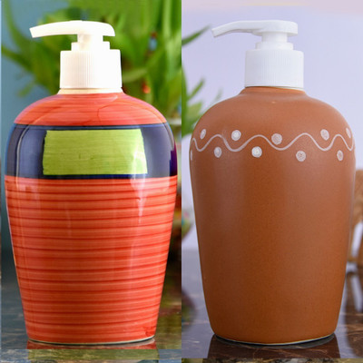 Sforzi Ceramic soap dispenser combo 450 ml Lotion, Shampoo, Soap Dispenser(Multicolor)
Sforzi Ceramic soap dispenser combo 450 ml Lotion, Shampoo, Soap Dispenser(Multicolor)