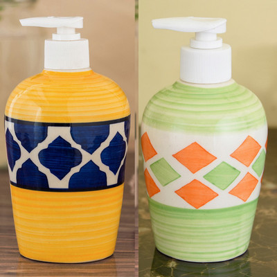 Sforzi Ceramic soap dispenser combo 700 ml Lotion, Shampoo, Soap Dispenser(Multicolor)
Sforzi Ceramic soap dispenser combo 700 ml Lotion, Shampoo, Soap Dispenser(Multicolor)