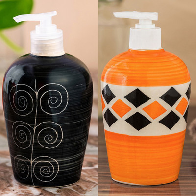 Sforzi Ceramic soap dispenser combo 450 ml Lotion, Shampoo, Soap Dispenser(Multicolor)
Sforzi Ceramic soap dispenser combo 450 ml Lotion, Shampoo, Soap Dispenser(Multicolor)
