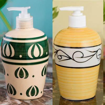 Sforzi Ceramic soap dispenser combo 450 ml Lotion, Shampoo, Soap Dispenser(Multicolor)
Sforzi Ceramic soap dispenser combo 450 ml Lotion, Shampoo, Soap Dispenser(Multicolor)