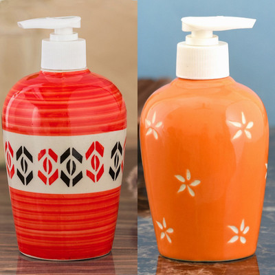 Sforzi Ceramic soap dispenser combo 700 ml Lotion, Shampoo, Soap Dispenser(Multicolor)
Sforzi Ceramic soap dispenser combo 700 ml Lotion, Shampoo, Soap Dispenser(Multicolor)