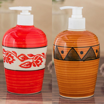 Sforzi Ceramic soap dispenser combo 250 ml Lotion, Shampoo, Soap Dispenser(Multicolor)
Sforzi Ceramic soap dispenser combo 250 ml Lotion, Shampoo, Soap Dispenser(Multicolor)