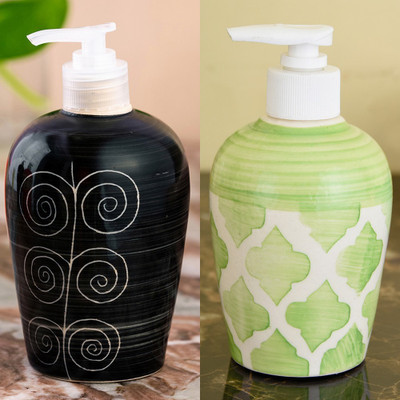 Sforzi Ceramic soap dispenser combo 700 ml Lotion, Shampoo, Soap Dispenser(Multicolor)
Sforzi Ceramic soap dispenser combo 700 ml Lotion, Shampoo, Soap Dispenser(Multicolor)