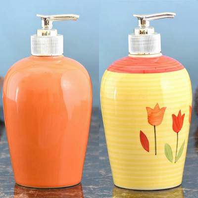 Sforzi Ceramic soap dispenser combo 450 ml Lotion, Shampoo, Soap Dispenser(Multicolor)
Sforzi Ceramic soap dispenser combo 450 ml Lotion, Shampoo, Soap Dispenser(Multicolor)