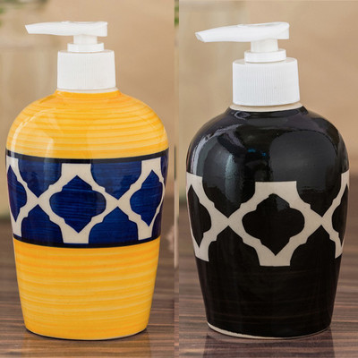 Sforzi Ceramic soap dispenser combo 700 ml Lotion, Shampoo, Soap Dispenser(Multicolor)
Sforzi Ceramic soap dispenser combo 700 ml Lotion, Shampoo, Soap Dispenser(Multicolor)