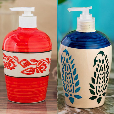 Sforzi Ceramic soap dispenser combo 700 ml Lotion, Shampoo, Soap Dispenser(Multicolor)
Sforzi Ceramic soap dispenser combo 700 ml Lotion, Shampoo, Soap Dispenser(Multicolor)