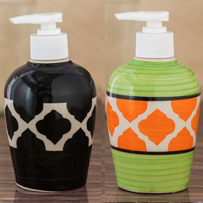 Sforzi Ceramic soap dispenser combo 250 ml Lotion, Shampoo, Soap Dispenser(Multicolor)
Sforzi Ceramic soap dispenser combo 250 ml Lotion, Shampoo, Soap Dispenser(Multicolor)