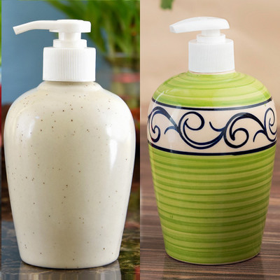 Sforzi Ceramic soap dispenser combo 700 ml Lotion, Shampoo, Soap Dispenser(Multicolor)
Sforzi Ceramic soap dispenser combo 700 ml Lotion, Shampoo, Soap Dispenser(Multicolor)