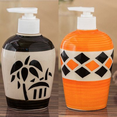 Sforzi Ceramic soap dispenser combo 700 ml Lotion, Shampoo, Soap Dispenser(Multicolor)
Sforzi Ceramic soap dispenser combo 700 ml Lotion, Shampoo, Soap Dispenser(Multicolor)