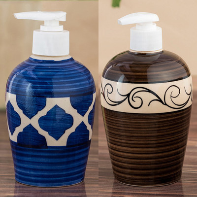 Sforzi Ceramic soap dispenser combo 700 ml Lotion, Shampoo, Soap Dispenser(Multicolor)
Sforzi Ceramic soap dispenser combo 700 ml Lotion, Shampoo, Soap Dispenser(Multicolor)