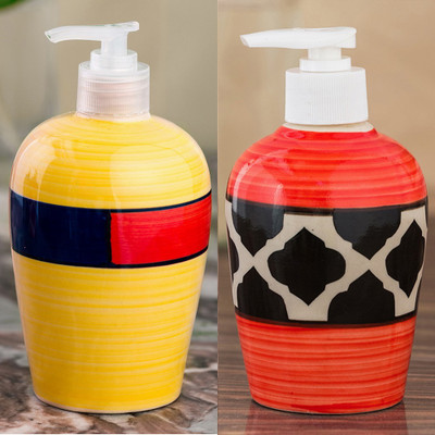 Sforzi Ceramic soap dispenser combo 700 ml Lotion, Shampoo, Soap Dispenser(Multicolor)
Sforzi Ceramic soap dispenser combo 700 ml Lotion, Shampoo, Soap Dispenser(Multicolor)