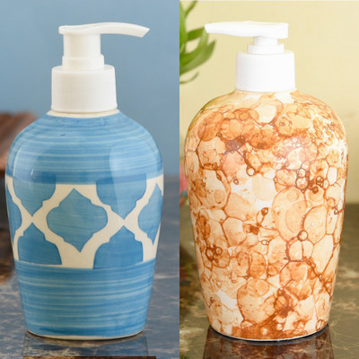 Sforzi Ceramic soap dispenser combo 700 ml Lotion, Shampoo, Soap Dispenser(Multicolor)
Sforzi Ceramic soap dispenser combo 700 ml Lotion, Shampoo, Soap Dispenser(Multicolor)